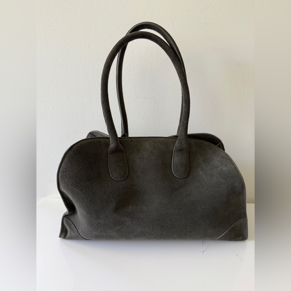 COS Gray Suede Shoulder Bag - Picture 4 of 8